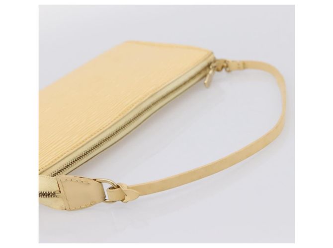 LOUIS VUITTON Epi Pochette Accessoires Pouch Vanilla M5294A LV Auth 195523V - vista 7