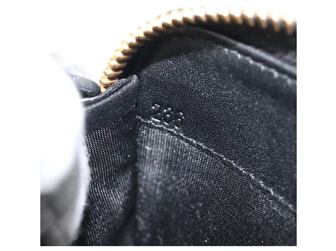 Saffiano PRADA Langbeutel aus Safiano-Leder Schwarz Gold Auth bs36755 Golden - Ansicht 24