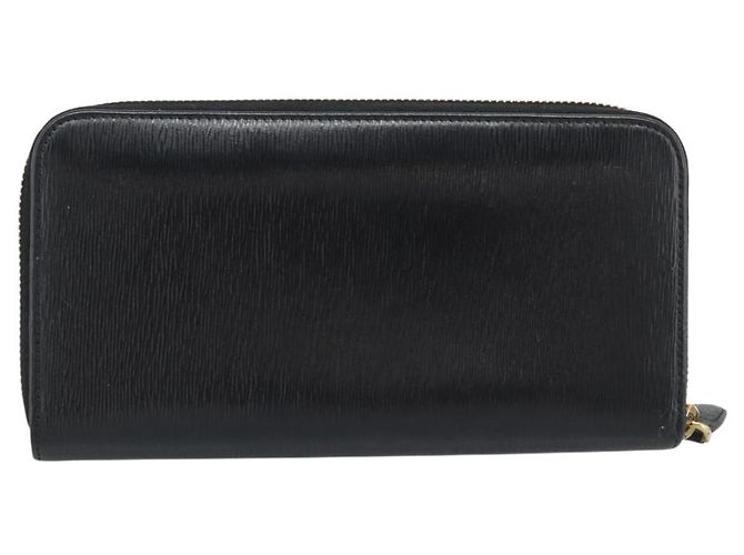 Saffiano PRADA Langbeutel aus Safiano-Leder Schwarz Gold Auth bs36755 Golden - Ansicht 3