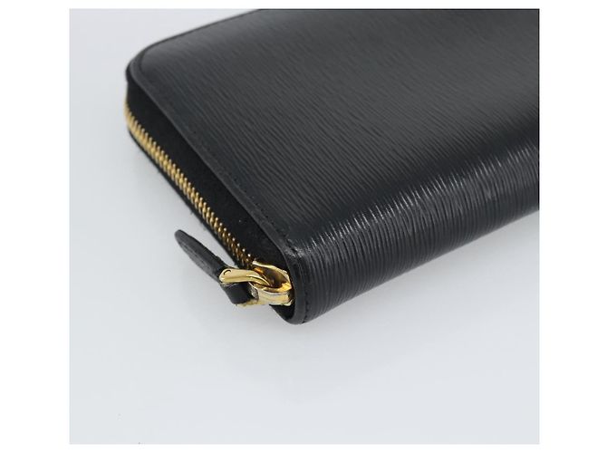 Saffiano PRADA Langbeutel aus Safiano-Leder Schwarz Gold Auth bs36755 Golden - Ansicht 9