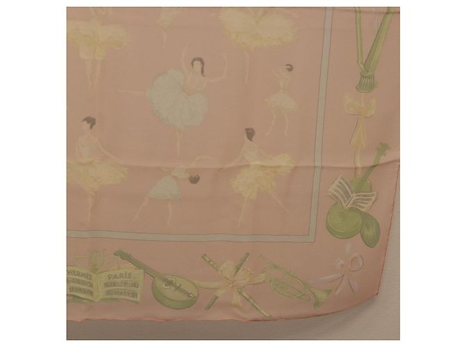 Hermès HERMES Carre 90 Schal « LES DANSEUSES » Seide Rosa Auth 194306M Pink - Ansicht 10