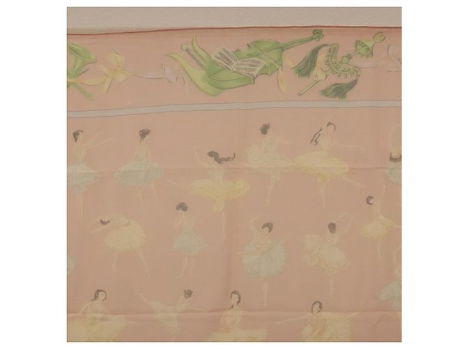 Hermès HERMES Carre 90 Schal « LES DANSEUSES » Seide Rosa Auth 194306M Pink - Ansicht 14