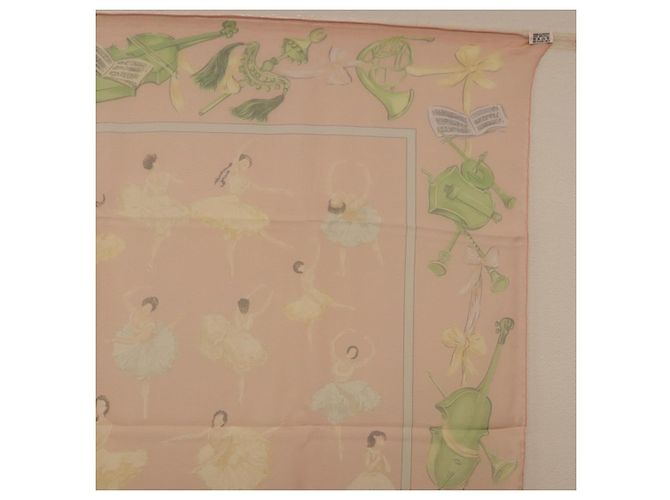 Hermès HERMES Carre 90 Schal « LES DANSEUSES » Seide Rosa Auth 194306M Pink - Ansicht 15