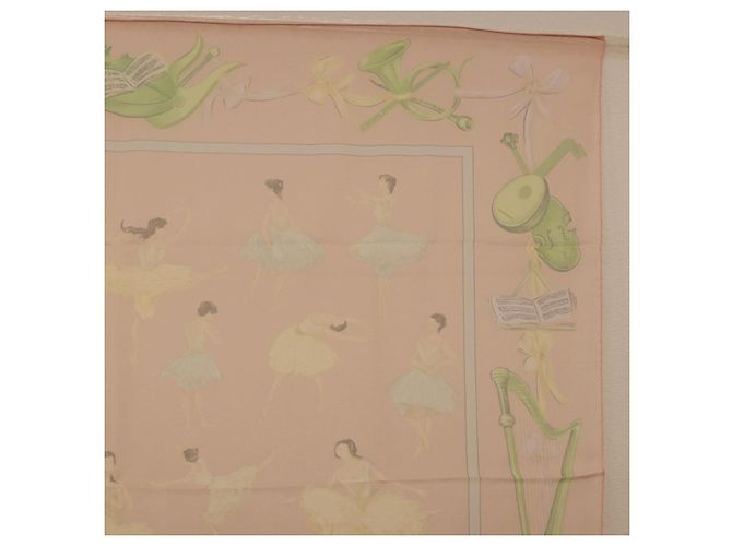Hermès HERMES Carre 90 Schal « LES DANSEUSES » Seide Rosa Auth 194306M Pink - Ansicht 4
