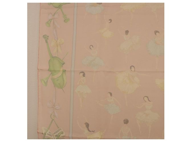 Hermès HERMES Carre 90 Schal « LES DANSEUSES » Seide Rosa Auth 194306M Pink - Ansicht 5
