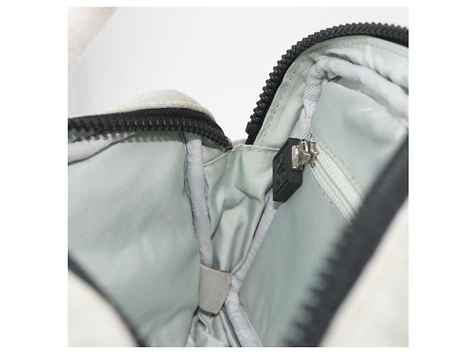 Borsa a catena CHANEL Sports Line Choco Bar in cotone grigio con CC argento Auth 194404A Marrone - vista 21