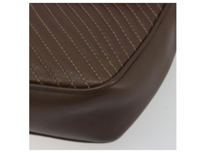 Céline Borsa a tracolla CELINE in pelle marrone e oro Auth 194395A D'oro - vista 10
