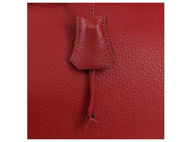 Hermès Borsa a mano HERMES Birkin 40 Taurillon Clemence Red Gold Auth 195314SM Rosso D'oro - vista 18