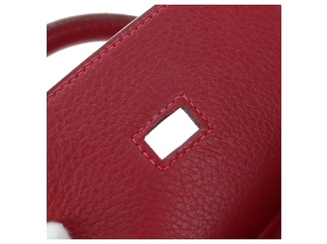 Hermès Borsa a mano HERMES Birkin 40 Taurillon Clemence Red Gold Auth 195314SM Rosso D'oro - vista 28