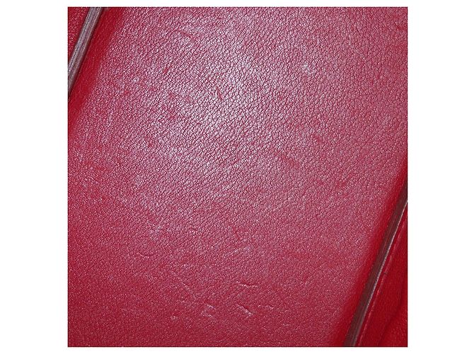Hermès Borsa a mano HERMES Birkin 40 Taurillon Clemence Red Gold Auth 195314SM Rosso D'oro - vista 31