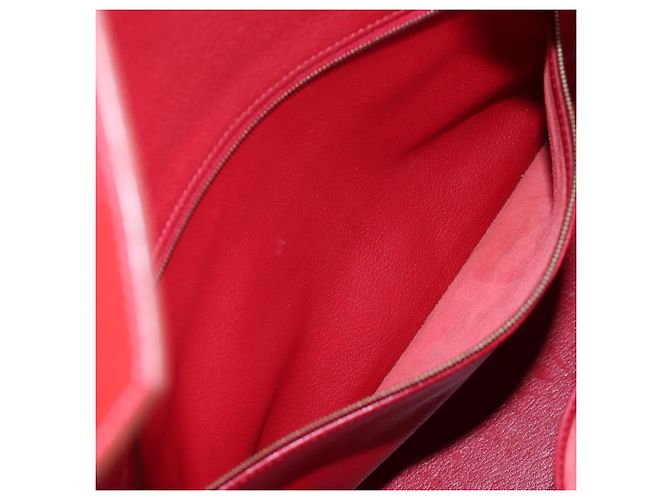Hermès Borsa a mano HERMES Birkin 40 Taurillon Clemence Red Gold Auth 195314SM Rosso D'oro - vista 36