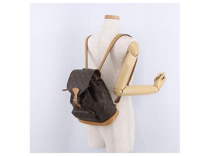 Zaino LOUIS VUITTON Monogram Montsouris MM M51136 LV Auth 195295A Monogramma - vista 28