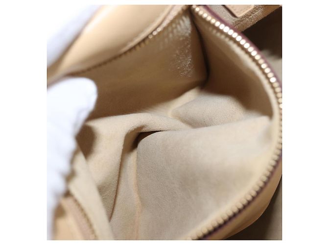 Borsa a mano LOEWE in pelle beige e oro autentica ka5669V D'oro - vista 20