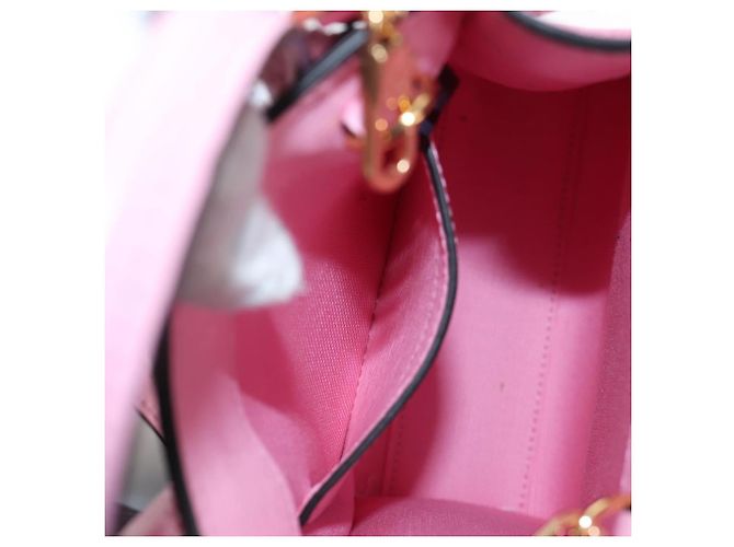 Borsa Tote GUCCI Bananya in pelle 2way Rosa Oro 671623 Auth 193778SAM - vista 22