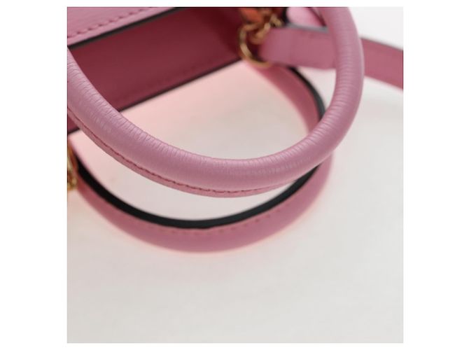 Borsa Tote GUCCI Bananya in pelle 2way Rosa Oro 671623 Auth 193778SAM - vista 7
