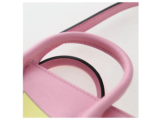 Borsa Tote GUCCI Bananya in pelle 2way Rosa Oro 671623 Auth 193778SAM - vista 8