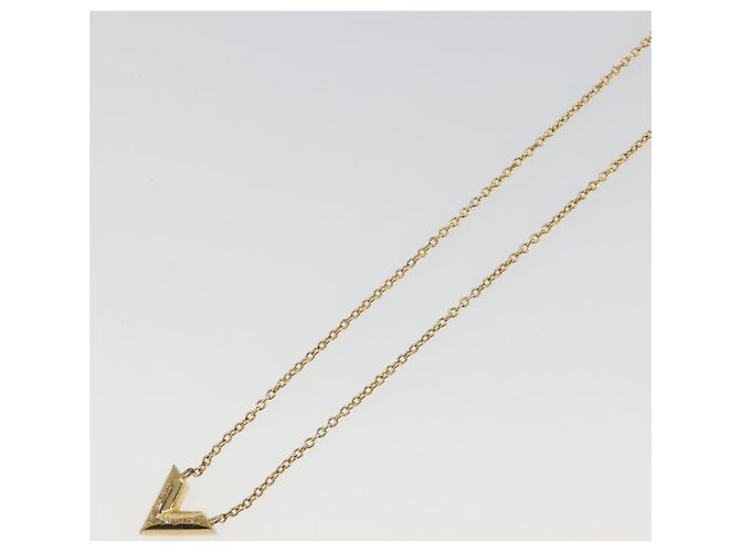 LOUIS VUITTON Collana Essential V Metallo Oro M61083 LV Auth bs36732 D'oro - vista 12