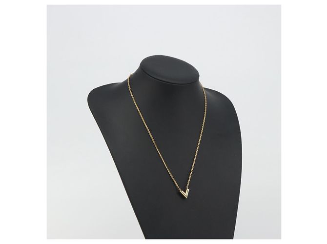 LOUIS VUITTON Collana Essential V Metallo Oro M61083 LV Auth bs36732 D'oro - vista 17