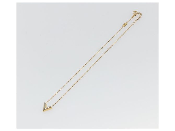 LOUIS VUITTON Collana Essential V Metallo Oro M61083 LV Auth bs36732 D'oro - vista 2