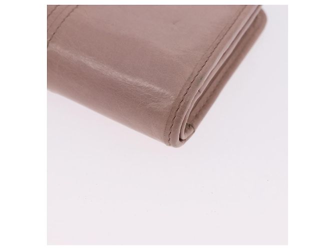 PRADA Bifold Wallet Leather Pink Auth 183515A - view 11