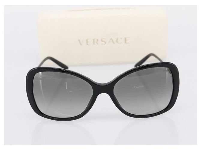 Gafas de sol VERSACE Medusa Plastic Black Gold Tone Auth BA15022V Negro - vista 12
