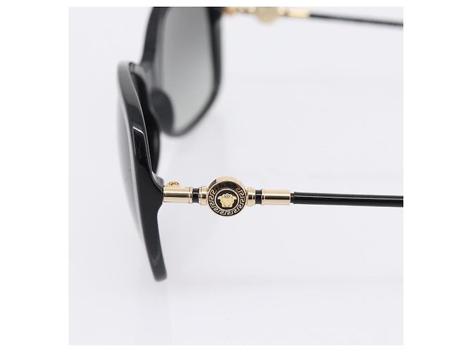 Gafas de sol VERSACE Medusa Plastic Black Gold Tone Auth BA15022V Negro - vista 6