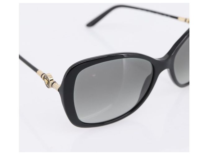 Gafas de sol VERSACE Medusa Plastic Black Gold Tone Auth BA15022V Negro - vista 7