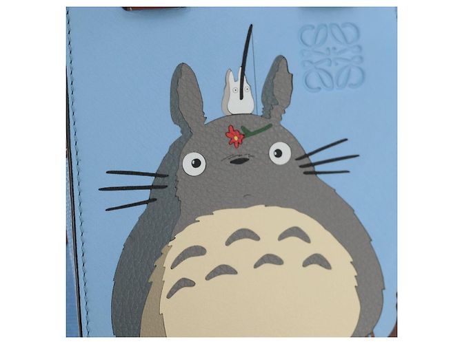 LOEWE x Studio Ghibli Il Mio Vicino Totoro Big Small Totoro Hammock Auth 167468SM Marrone Blu chiaro - vista 20
