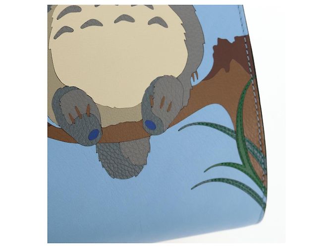 LOEWE x Studio Ghibli Il Mio Vicino Totoro Big Small Totoro Hammock Auth 167468SM Marrone Blu chiaro - vista 21