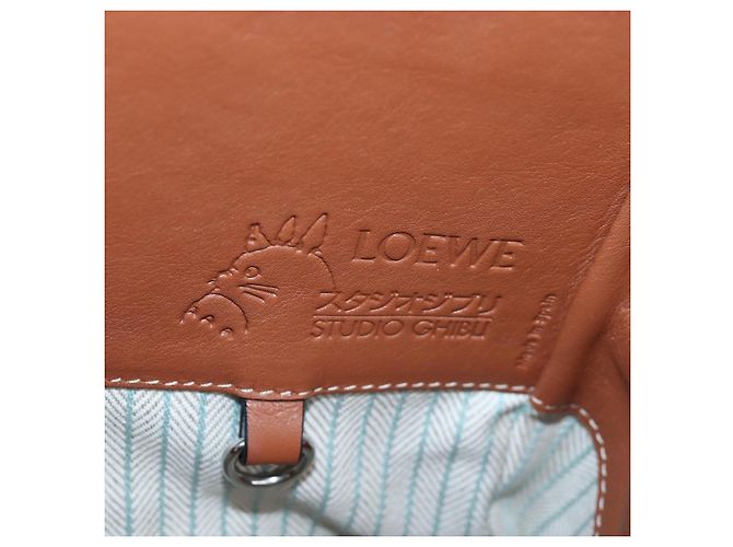 LOEWE x Studio Ghibli Il Mio Vicino Totoro Big Small Totoro Hammock Auth 167468SM Marrone Blu chiaro - vista 22