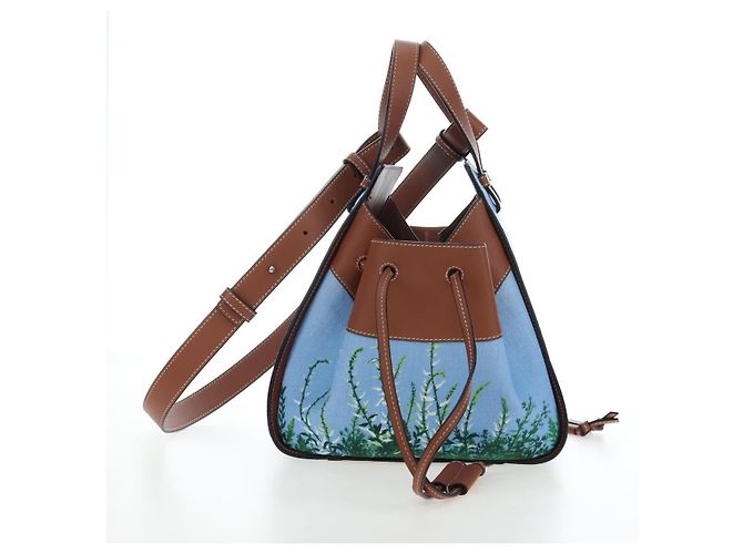 LOEWE x Studio Ghibli Il Mio Vicino Totoro Big Small Totoro Hammock Auth 167468SM Marrone Blu chiaro - vista 3