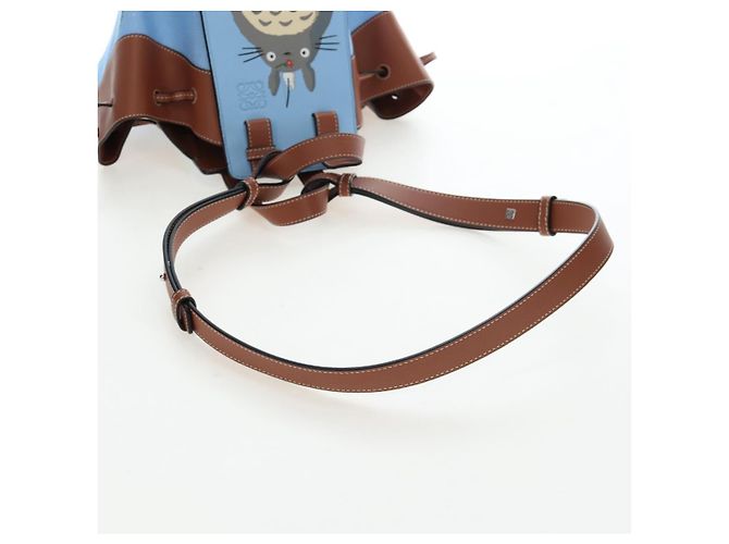 LOEWE x Studio Ghibli Il Mio Vicino Totoro Big Small Totoro Hammock Auth 167468SM Marrone Blu chiaro - vista 9