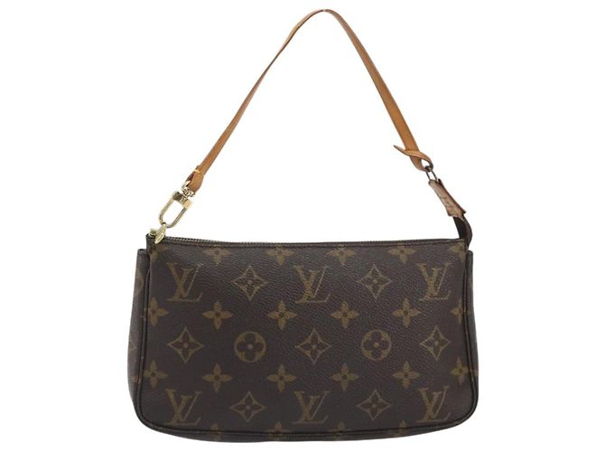 LOUIS VUITTON Mini Pochette Accessoires Accessory Pouch N41667 LV Auth 195032 Monograma - vista 13