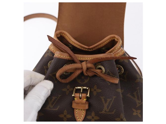 Zaino LOUIS VUITTON Monogram Montsouris PM M51137 LV Auth 195277A Monogramma - vista 10