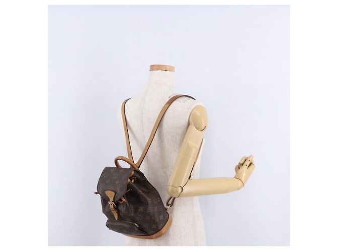 Zaino LOUIS VUITTON Monogram Montsouris PM M51137 LV Auth 195277A Monogramma - vista 25