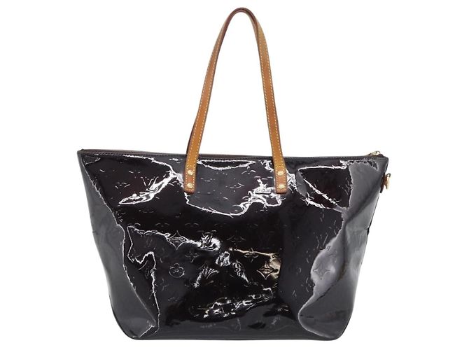 Borsa Tote LOUIS VUITTON Monogram Vernis Bellevue GM Amarante M93589 Auth BA14199 Bordò - vista 3