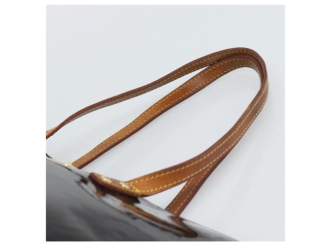 Borsa Tote LOUIS VUITTON Monogram Vernis Bellevue GM Amarante M93589 Auth BA14199 Bordò - vista 8