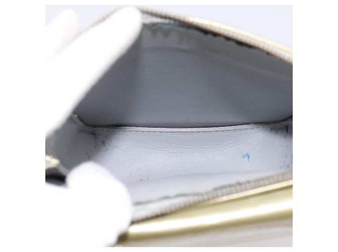 LOUIS VUITTON Monogram Vernis Motto Accessory Pouch Gris M91030 LV Auth BA14984 - vista 10
