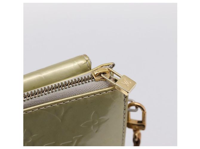 LOUIS VUITTON Monogram Vernis Motto Accessory Pouch Gris M91030 LV Auth BA14984 - vista 18