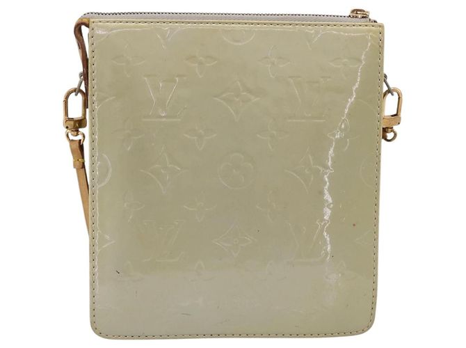 LOUIS VUITTON Monogram Vernis Motto Accessory Pouch Gris M91030 LV Auth BA14984 - vista 2