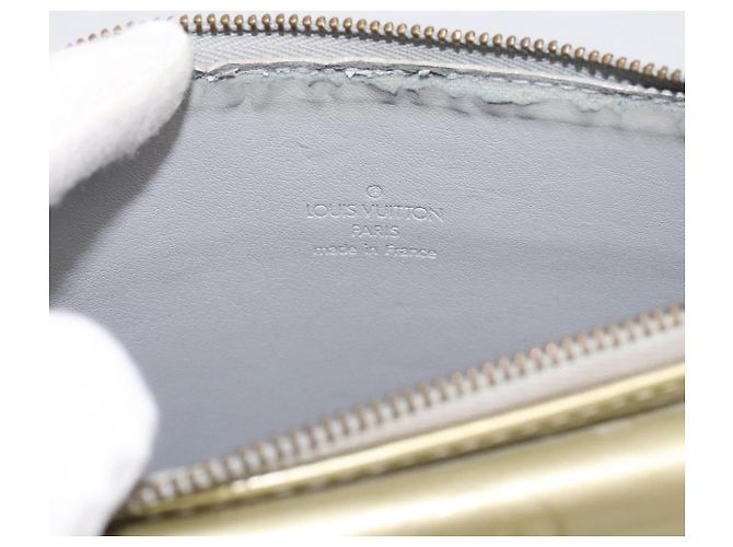 LOUIS VUITTON Monogram Vernis Motto Accessory Pouch Gris M91030 LV Auth BA14984 - vista 9