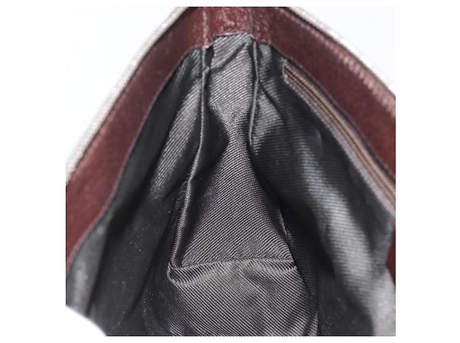 Borsa a tracolla GUCCI GG Canvas Marrone Argento 114273 Auth 182886A - vista 18