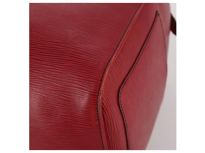 LOUIS VUITTON Epi Keepall 50 Boston Bag Red M42967 LV Auth ep15474 Rosso - vista 10