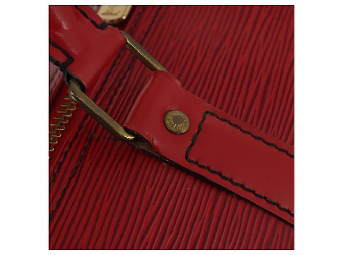 LOUIS VUITTON Epi Keepall 50 Boston Bag Red M42967 LV Auth ep15474 Rosso - vista 14
