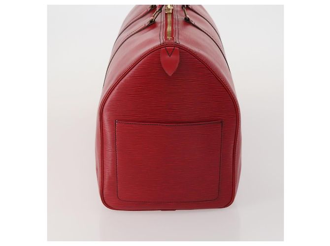 LOUIS VUITTON Epi Keepall 50 Boston Bag Red M42967 LV Auth ep15474 Rosso - vista 4