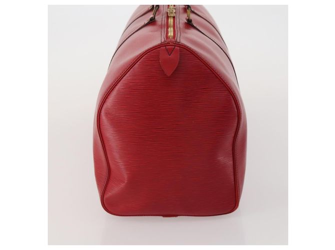 LOUIS VUITTON Epi Keepall 50 Boston Bag Red M42967 LV Auth ep15474 Rosso - vista 5