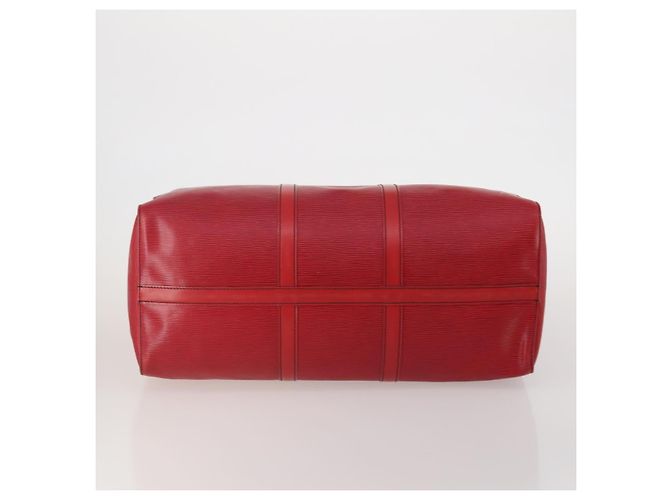 LOUIS VUITTON Epi Keepall 50 Boston Bag Red M42967 LV Auth ep15474 Rosso - vista 9