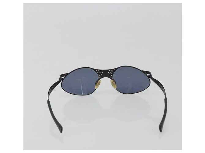 Occhiali da sole CHANEL Plastica Nero Dorato CC Auth 194408 - vista 3
