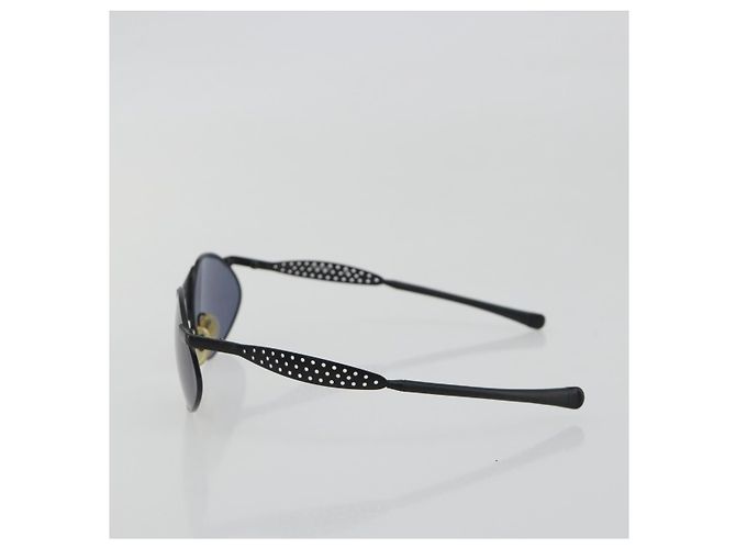 Occhiali da sole CHANEL Plastica Nero Dorato CC Auth 194408 - vista 4