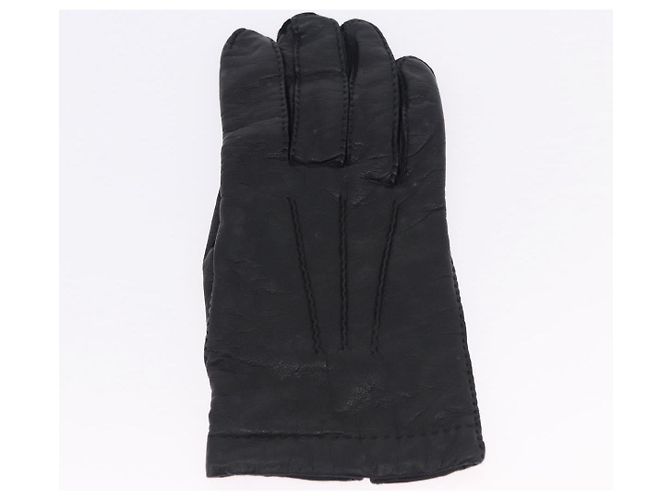Hermès HERMES Handschuhe Lamb Skin Black Auth bs36480 Schwarz - Ansicht 13